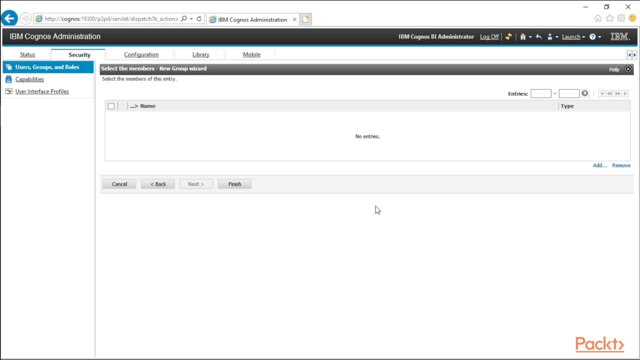 IBM Cognos Report Studio : Navigating Cognos Administration | packtpub.com