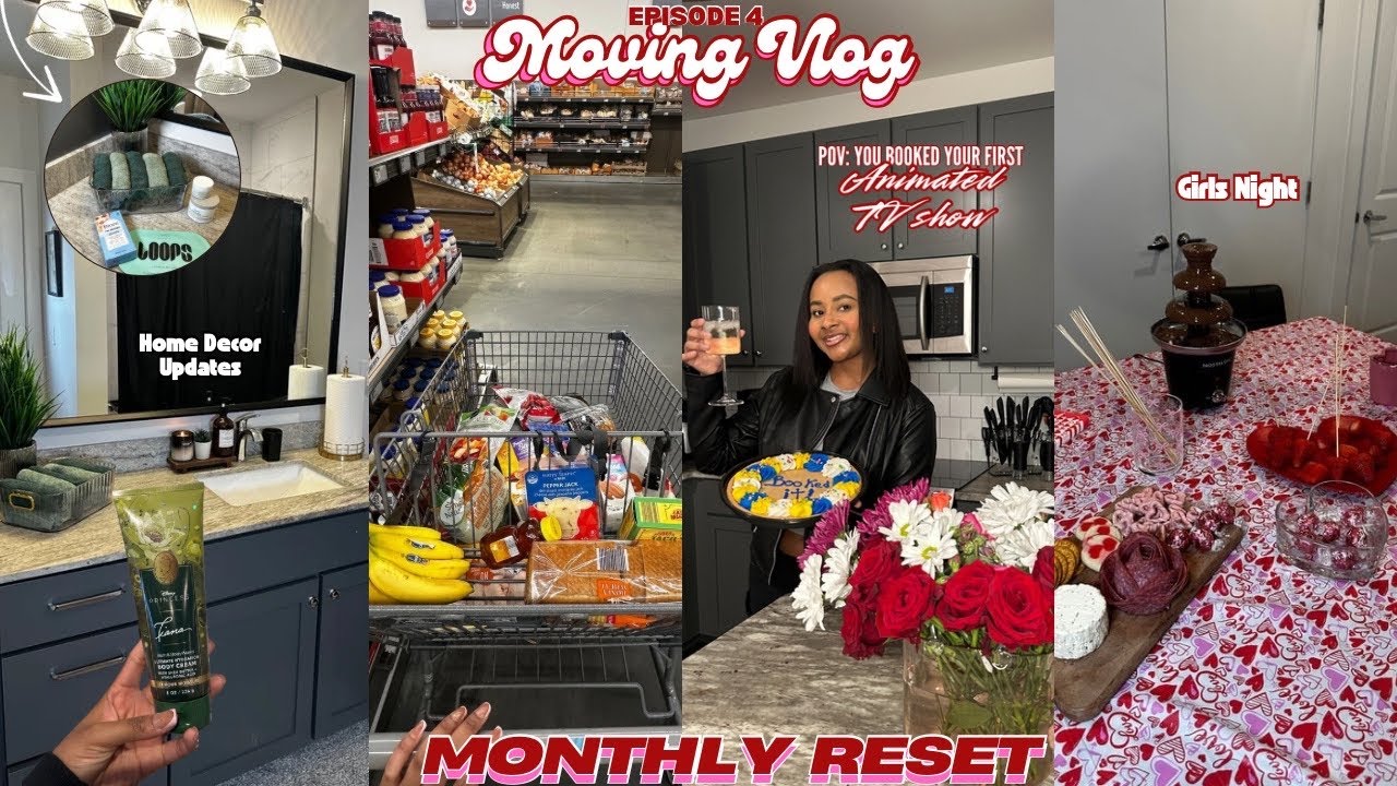 MOVING VLOG, ЭПИЗОД 4 | Ежемесячный сброс | Домашний декор | Покупка продуктов + уход за собой