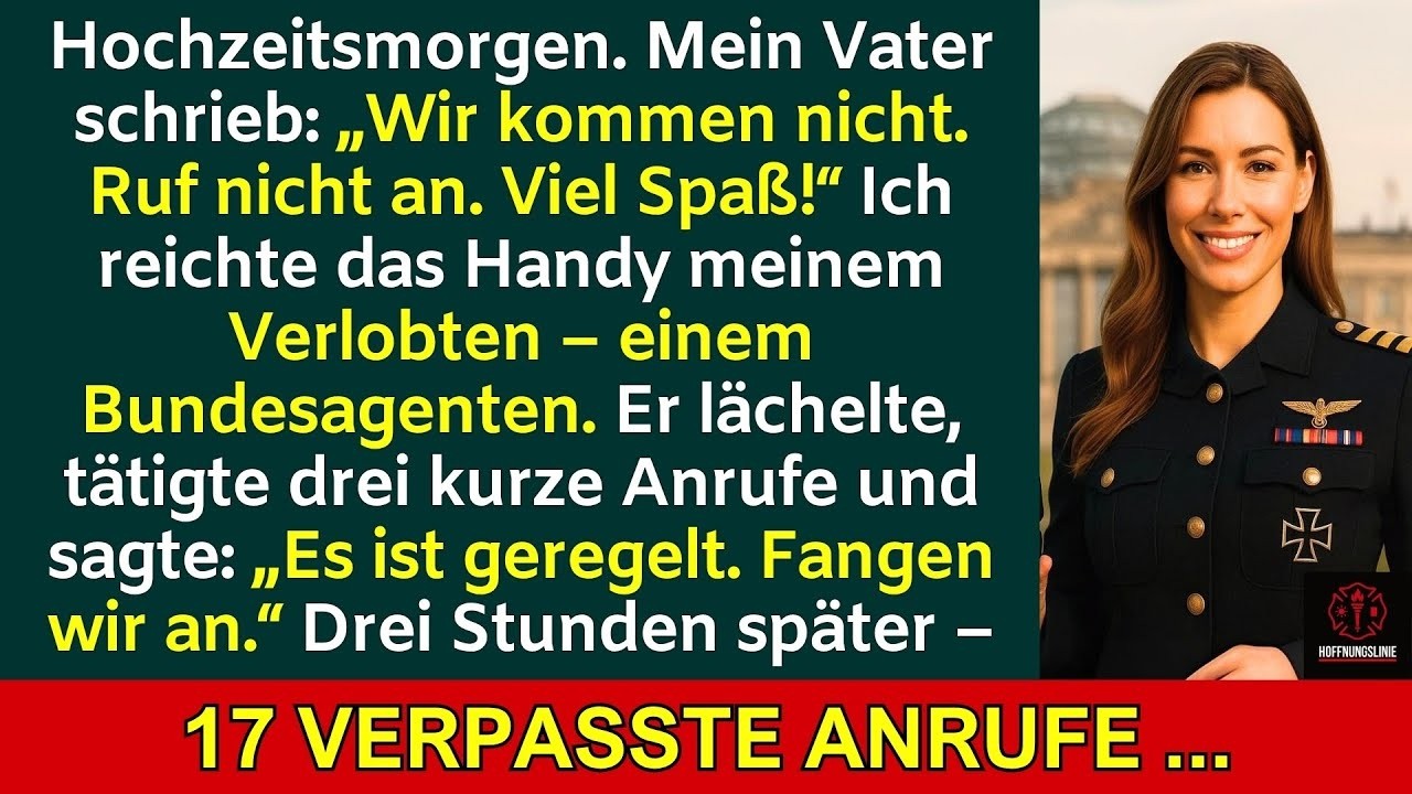 Ich wurde an meinem Hochzeitstag verlassen – bis mein BKA-Verlobter drei Anrufe tätigte.