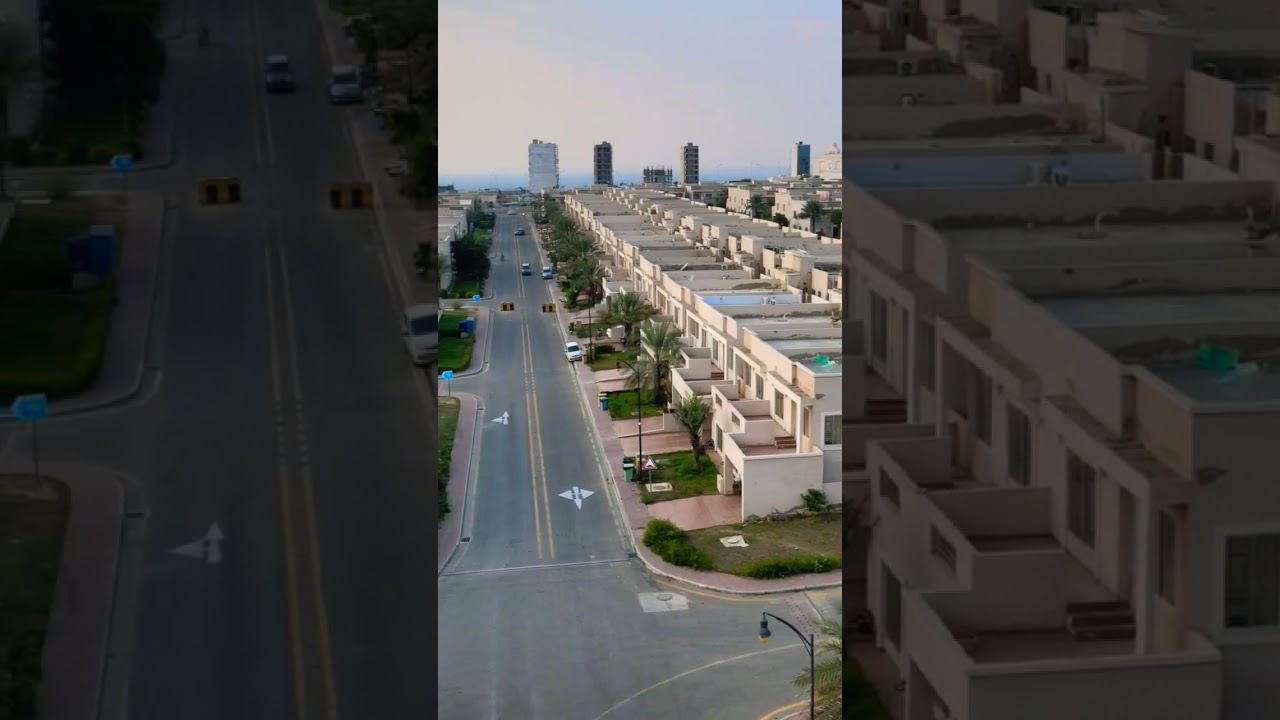 Drone View Bahria Villas in Bahria Town Karachi