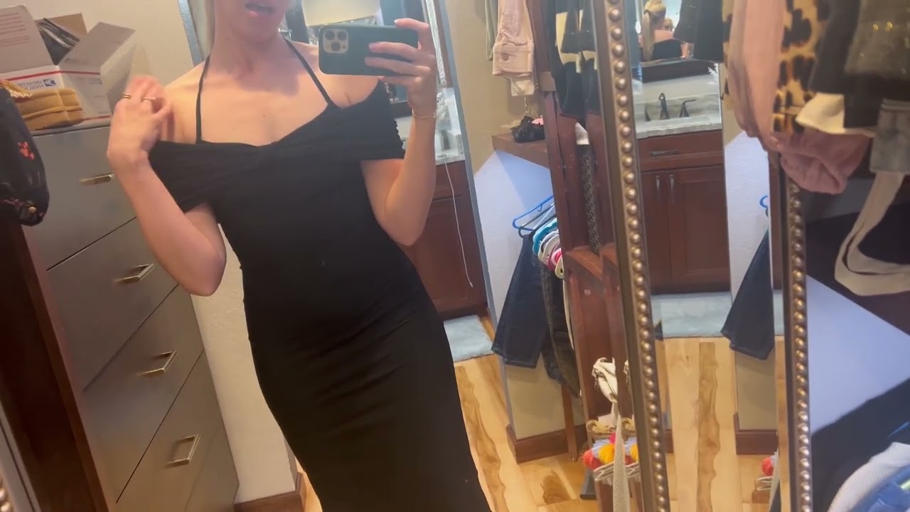 ELEGANT cocktail black tie dress SLEEK BLACK FLATTERING #ad
