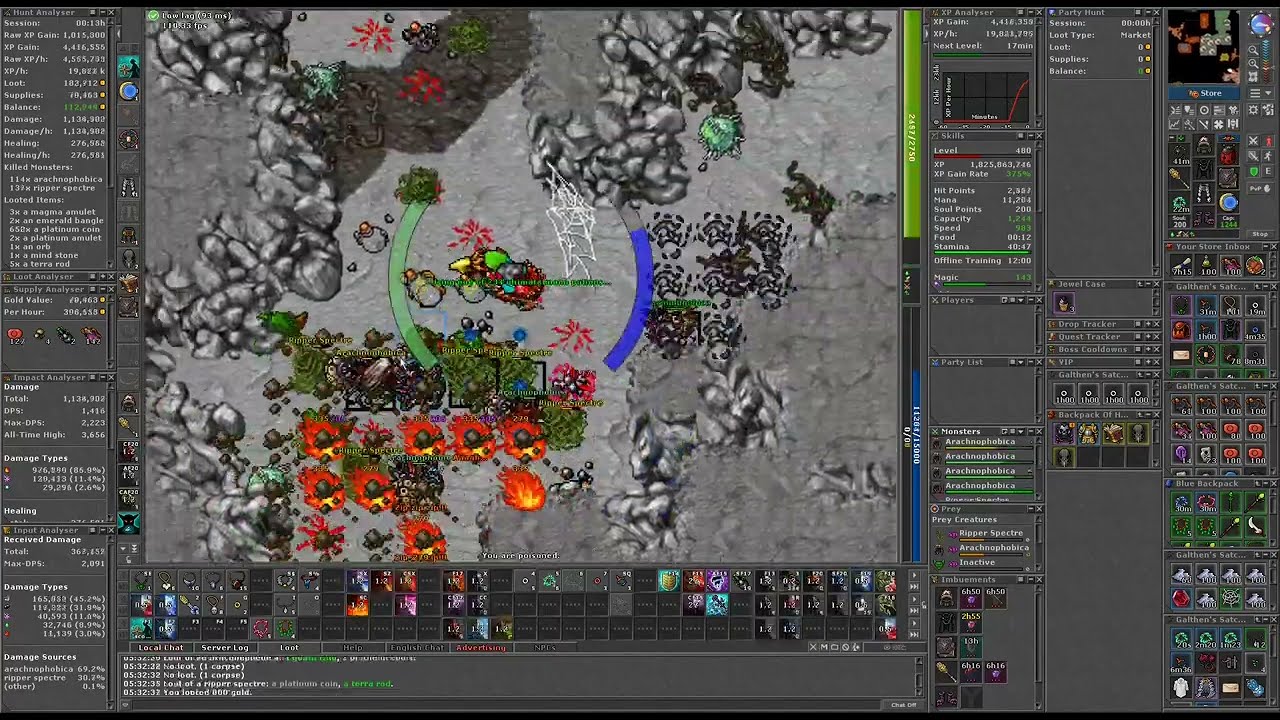 Ripper Spectre ~ SOLO MS 480 ~ 4.5kk raw xp/h