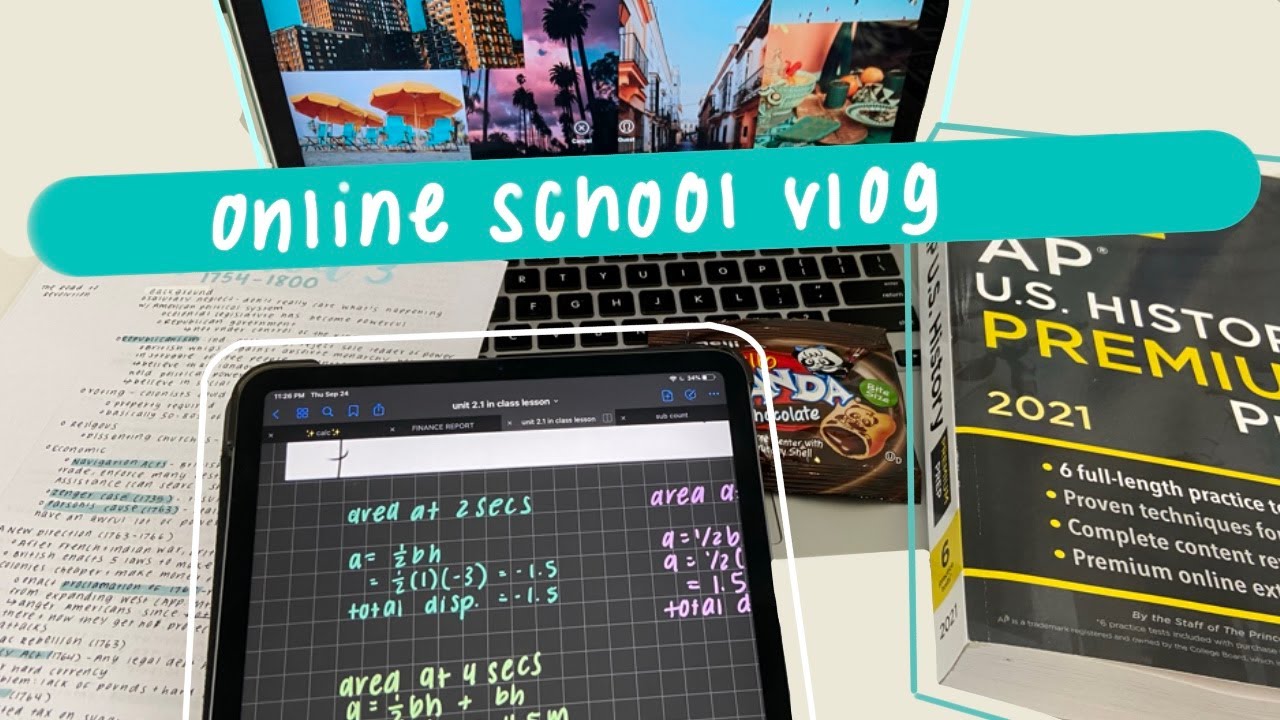 online school vlog || get productive with me