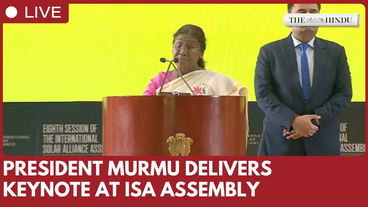 President Droupadi Murmu delivers keynote at 8th International Solar Alliance Assembly in New Delhi