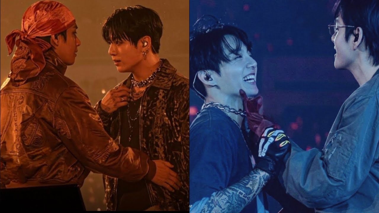 Тэкук флиртовал в унисон, и Тэхён схватил его за талию. (день 2 и 3)