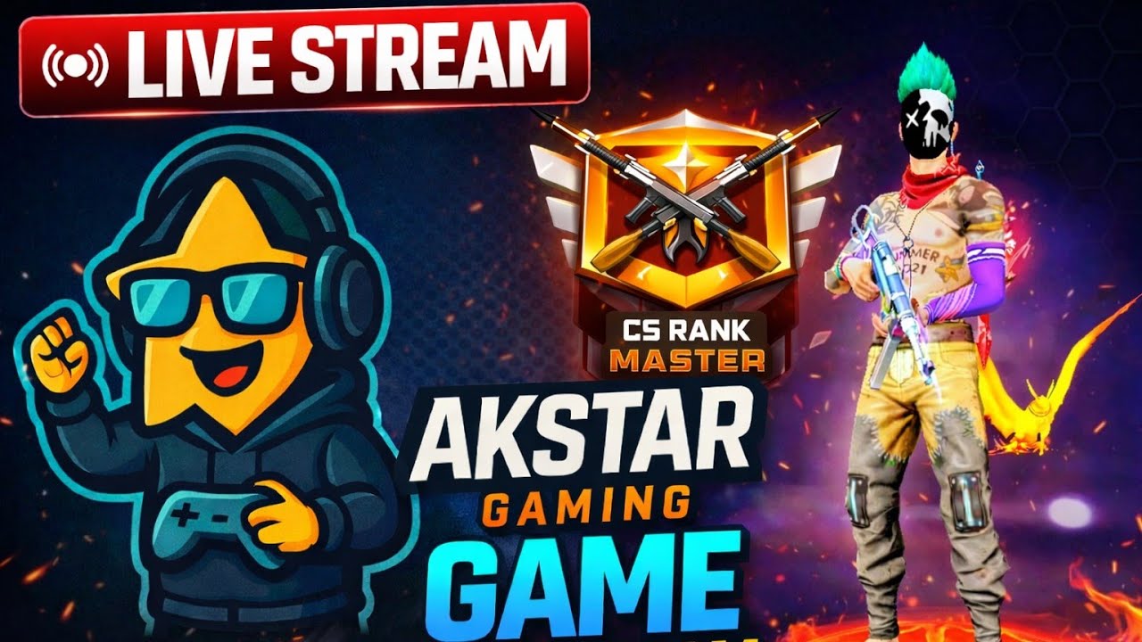 Gaming AKSTAR is live CS RANK😱