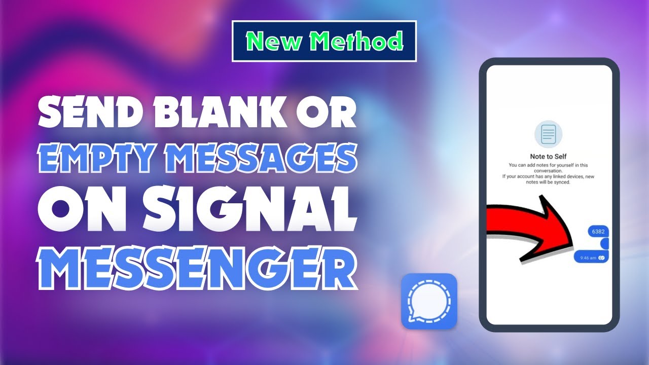 How to Send Blank or Empty Messages on Signal Messenger 2024 | Skill Wave