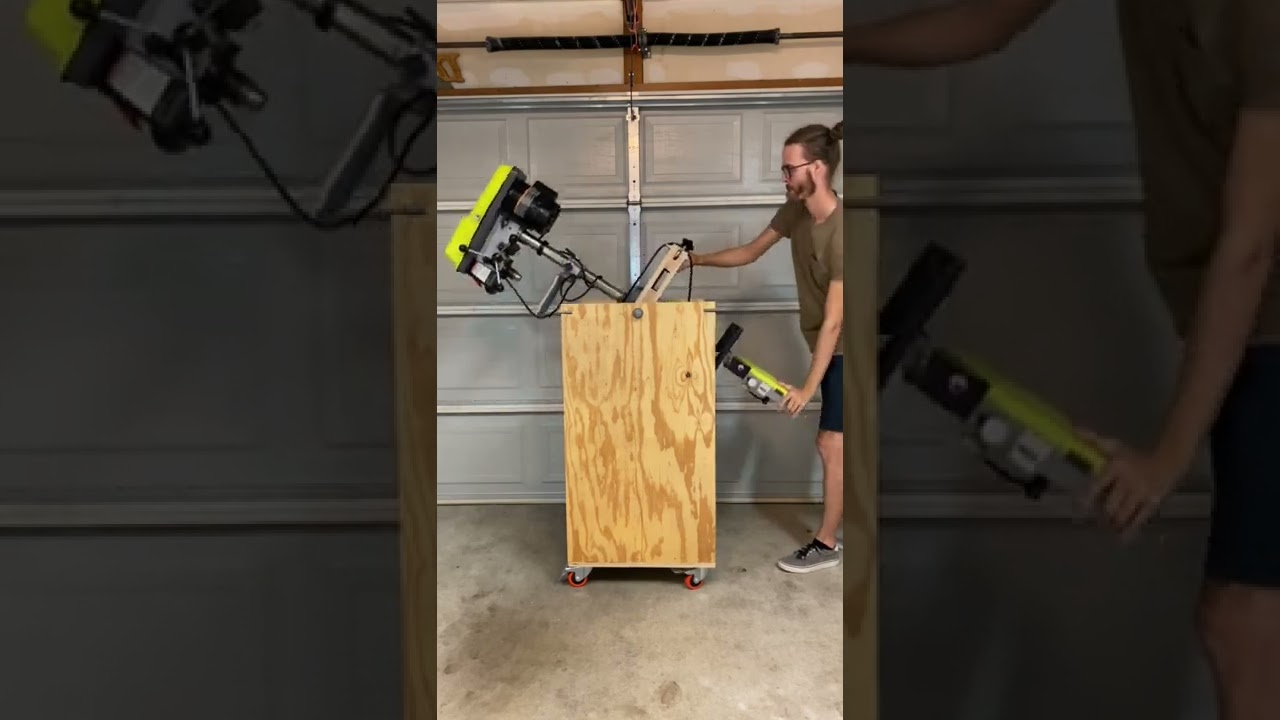 Rotating flip top stand for band saw and drill press