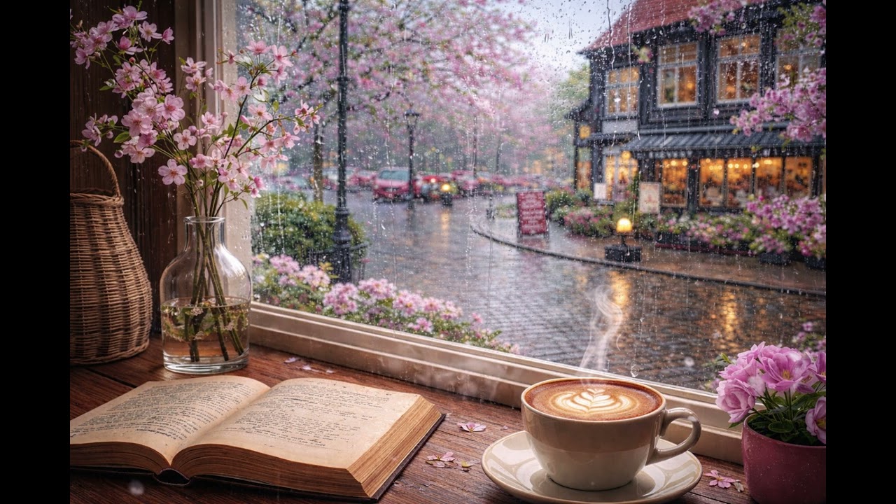 Rainy Cafe Piano – Deep Focus & Study Music (3 Hours)