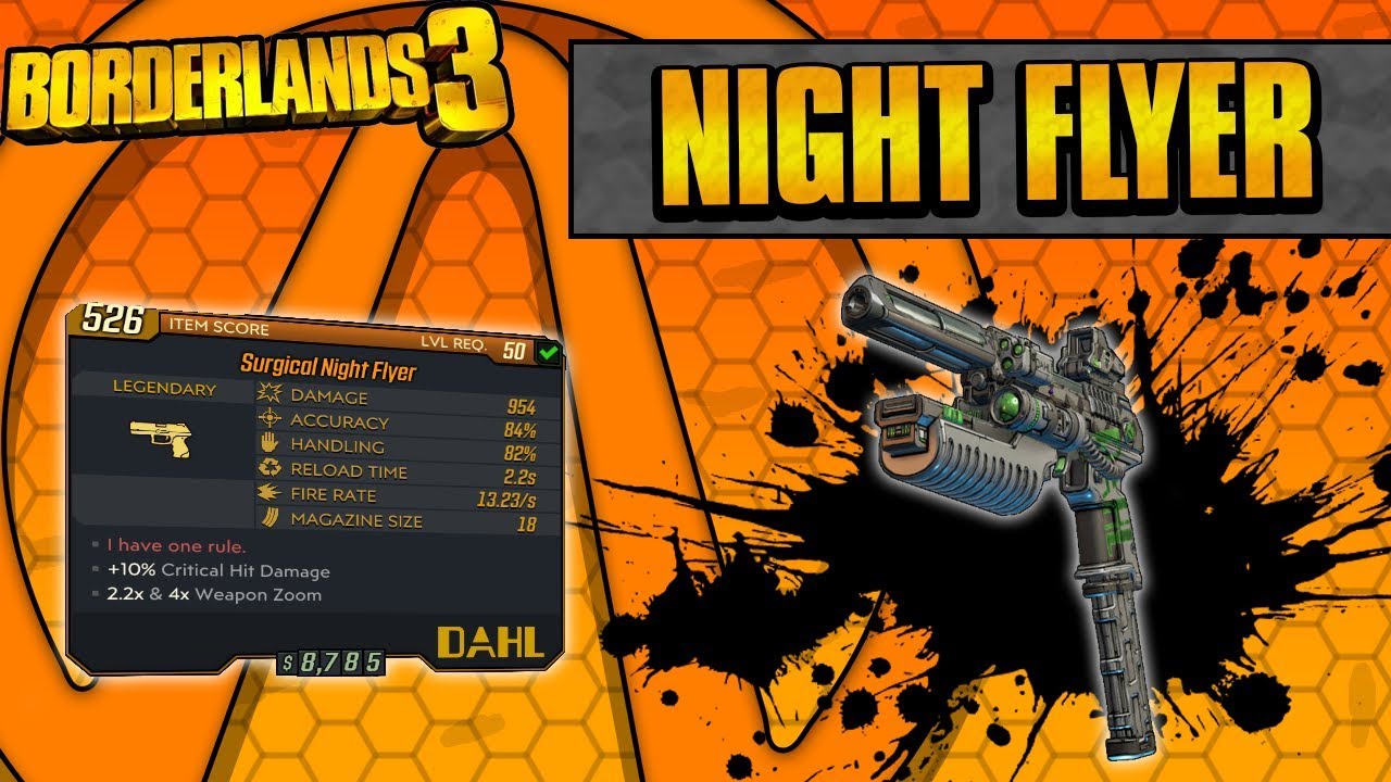 Borderlands 3 | Night Flyer Legendary Weapon Guide (Batman Easter Egg!)