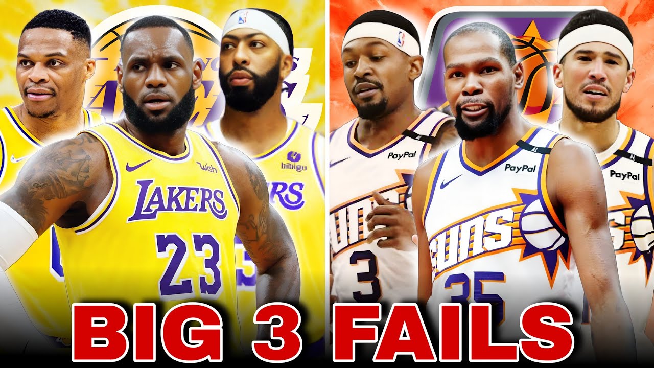 Ang 10 Pinaka Malaking BIG 3 FAILS sa NBA History