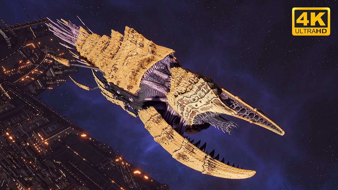 Tyranids - 2v2, Massive Battle - 4K Quality - Battlefleet Gothic Armada 2