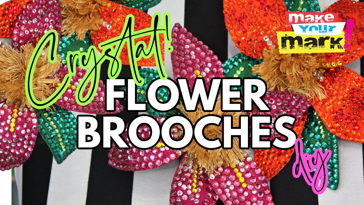 Show-Stopping Crystal Flower Brooch
