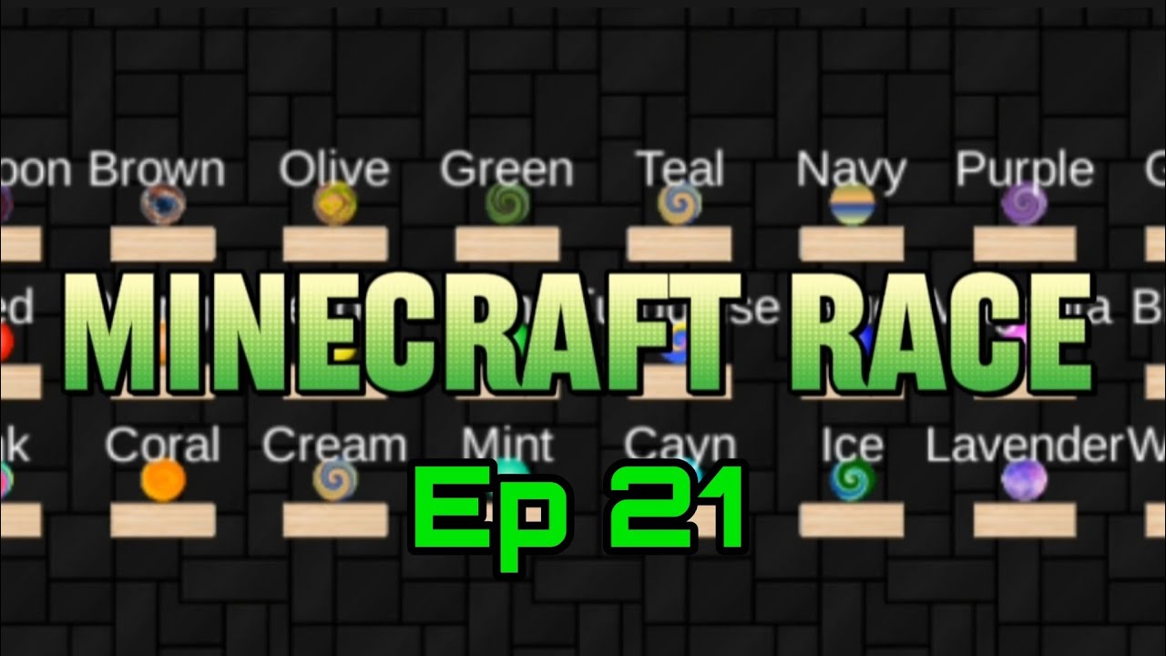 EP 21: Minecraft Race (Marble race 2d)