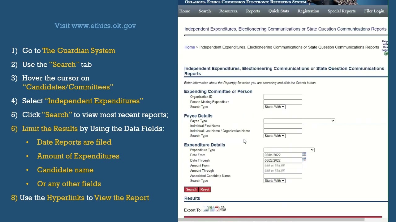 The Guardian System Search Independent Expenditures