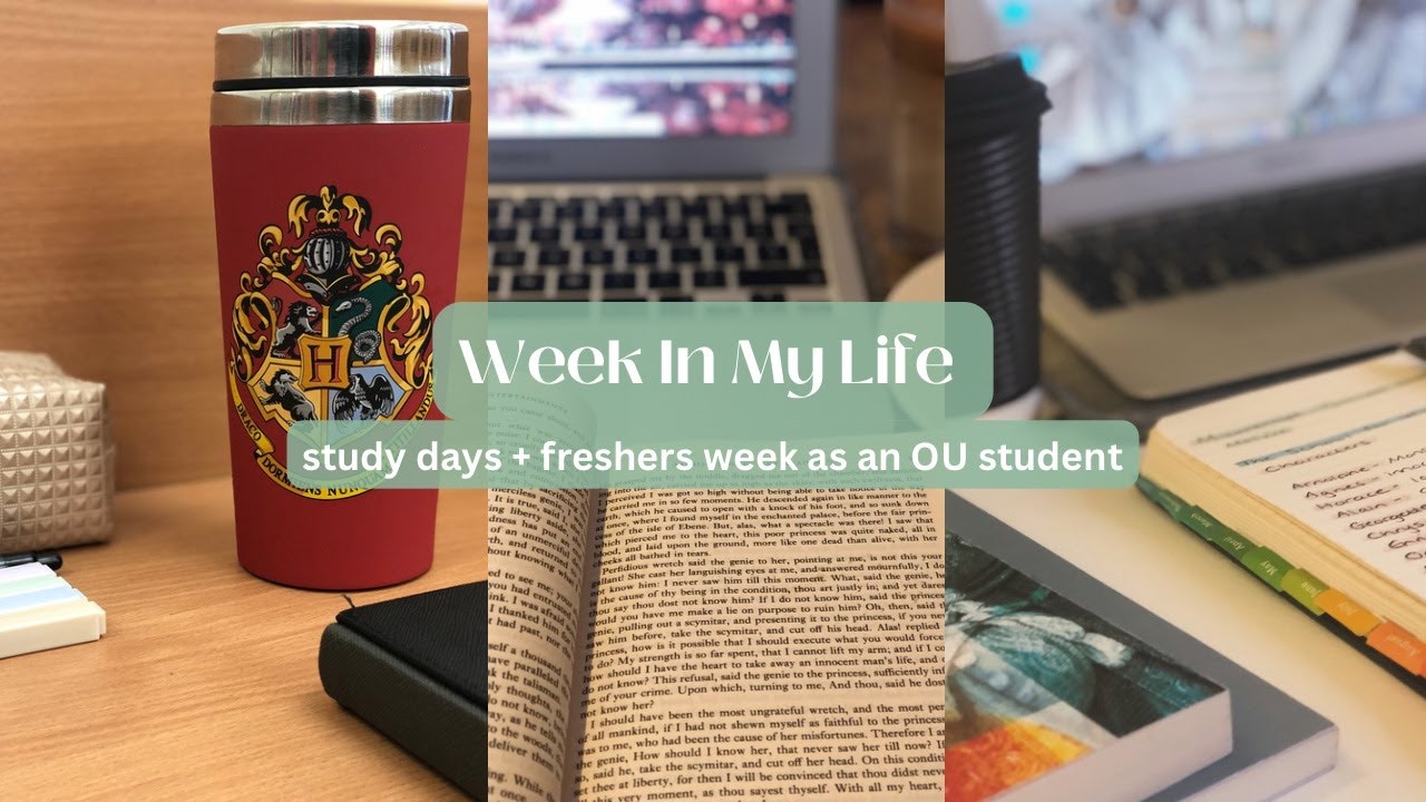 Week in the life of an OU (Open University) student | freshers week | library study sessions