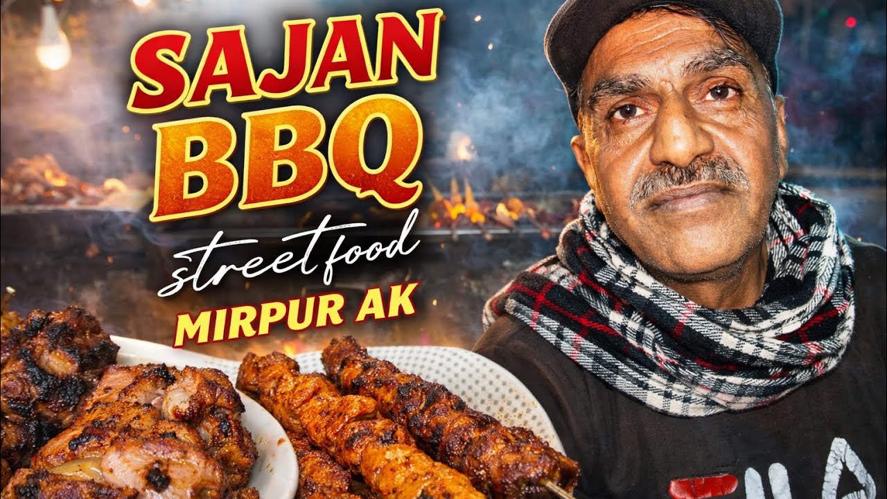 SAJAN BBQ 🔥 | Best Street Food in Mirpur AK | Juicy Tikka & BBQ Review 🤤
