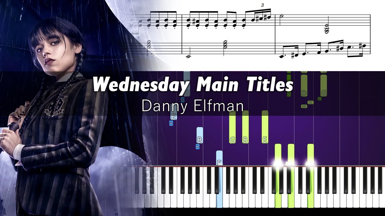 Wednesday Main Titles | Piano Tutorial