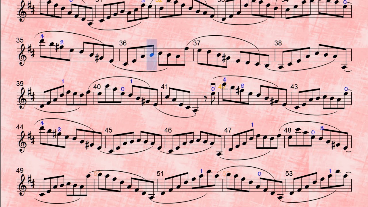 Wohlfahrt Op 45 Violin Etude no 41 tempo=60
