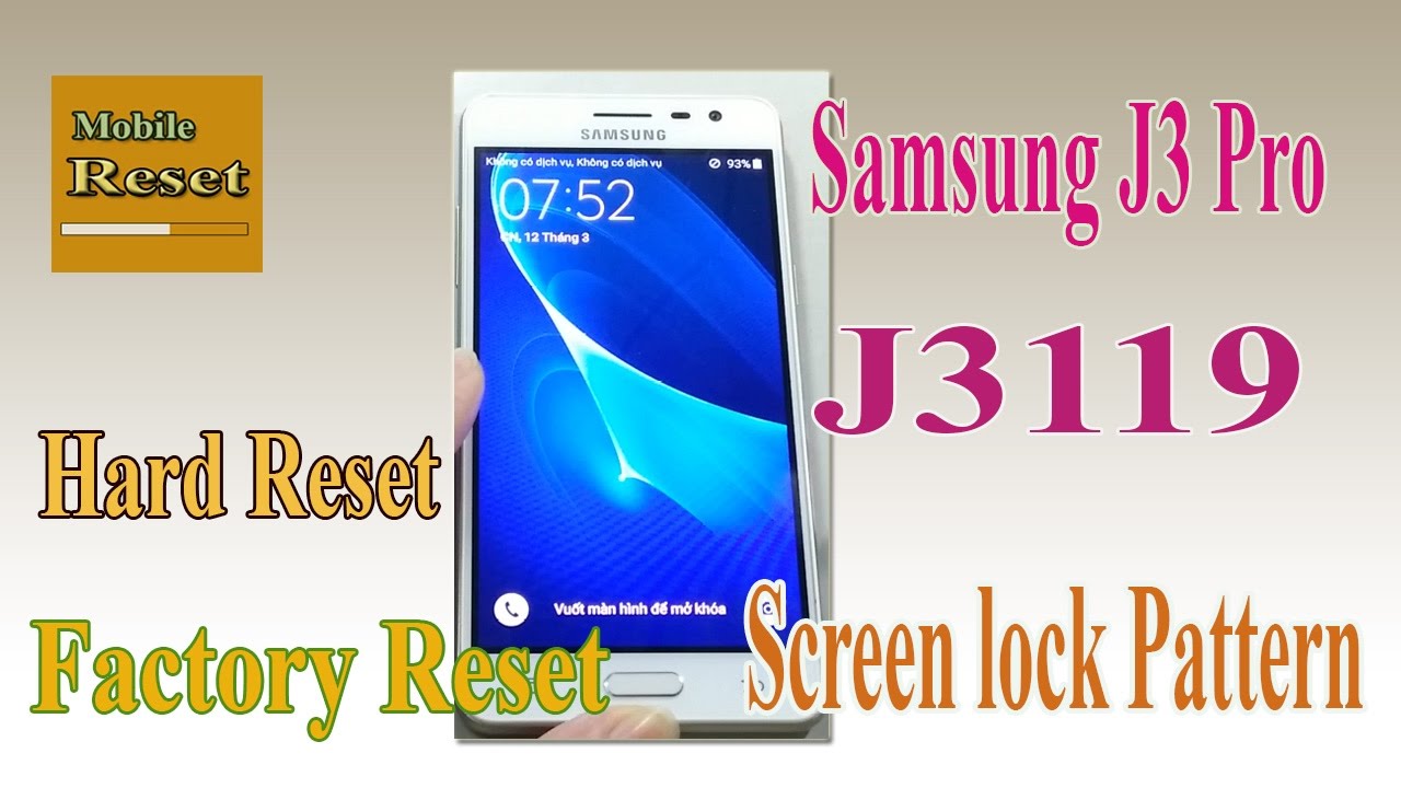 Hard Reset Samsung J3 Pro J3119-Mobile Reset.
