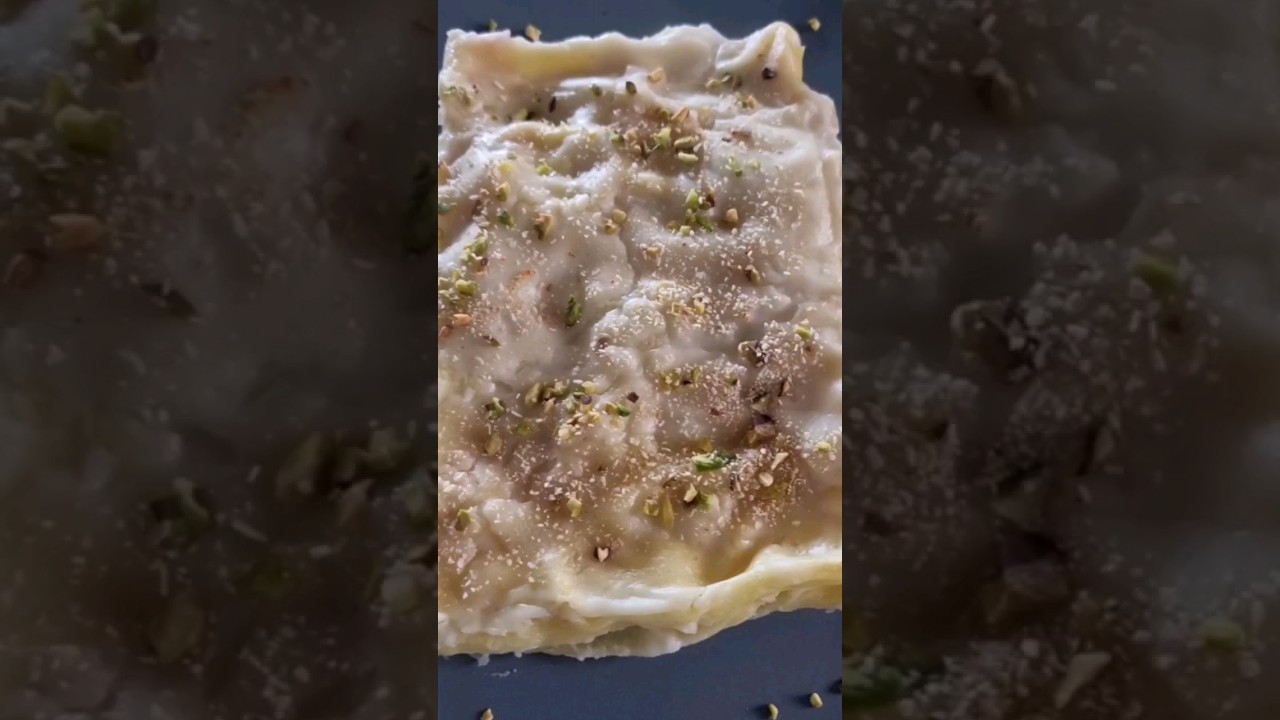 Lasagna bianca con pancetta e pistacchi