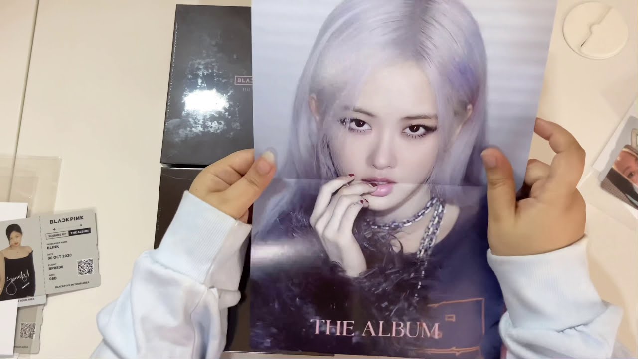 Blackpinck unboxing The album - فتح البوم بلاك بينك