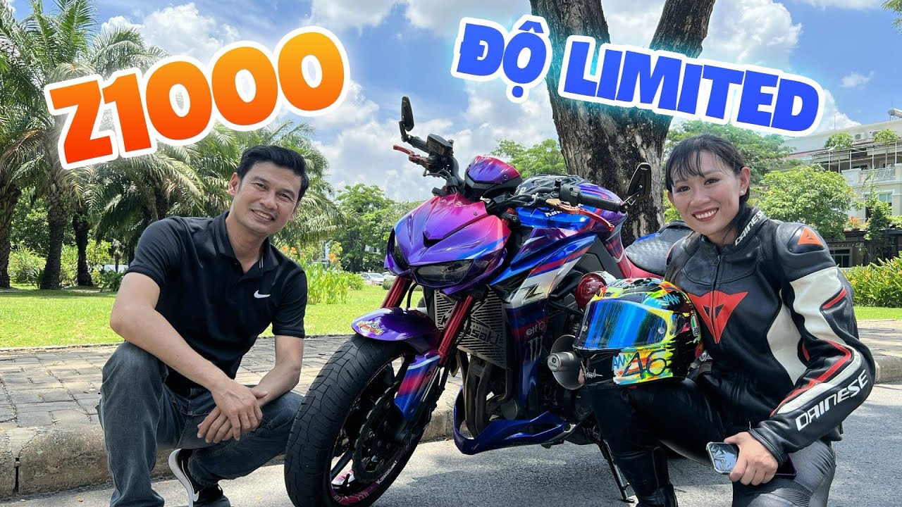 Tiết Cương cùng biker nữ trải nghiệm Z1000 thần thánh độ siêu cute
