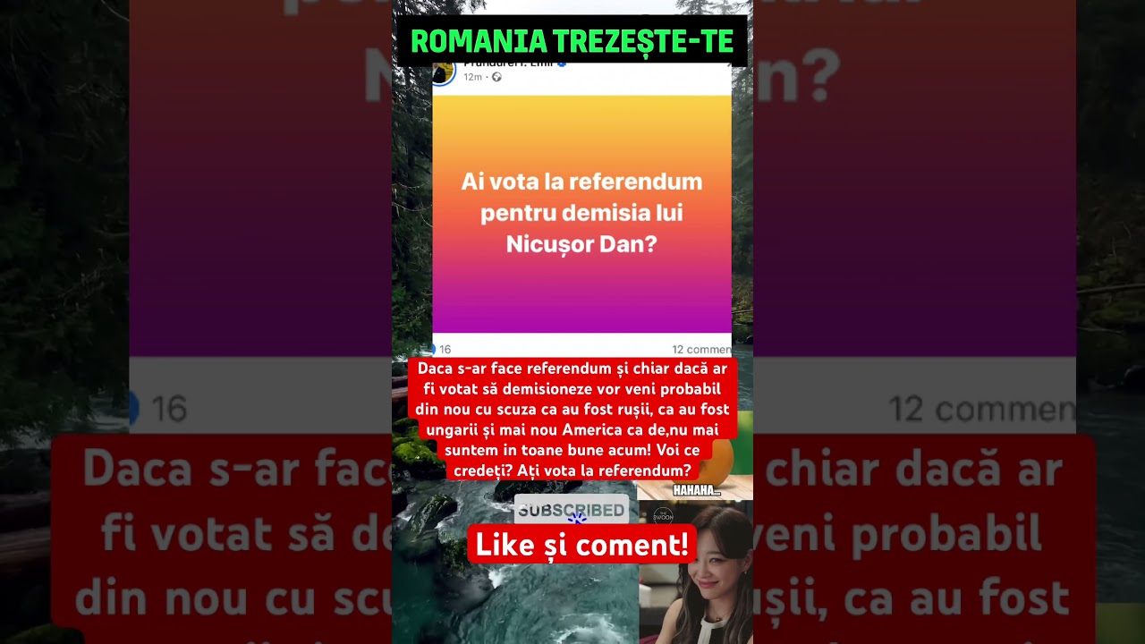 Dacă s-ar face referendum ați vota pentru demisionarea lui Nicușor Dan? #romania