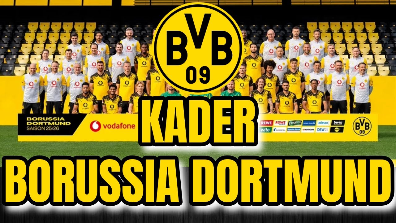 Borussia Dortmund Bundesliga Kader Übersicht Saison 2025/2026