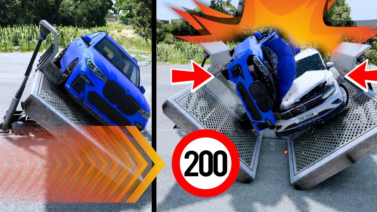 Crash Test ESTREMI AUTO REALI: Carrello Idraulico