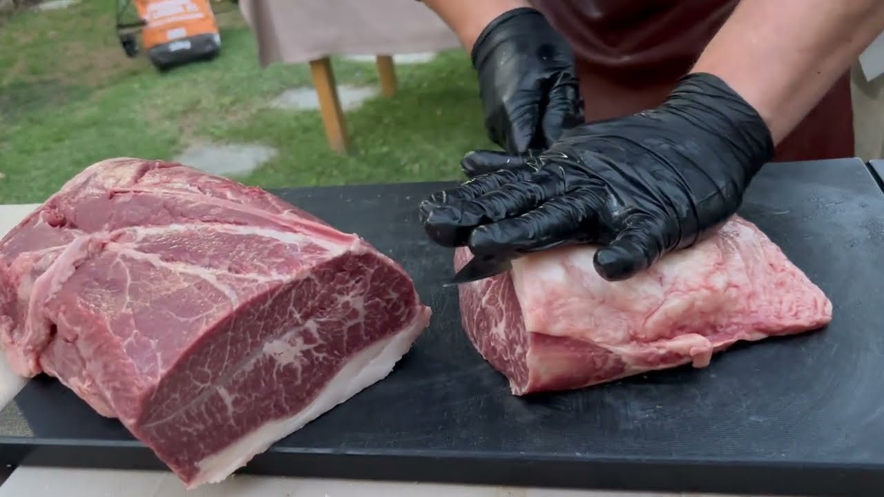 Flat Iron Steak/Cappello del Prete di Wagyulem Italia. Lem Carni, tagliati per la carne.