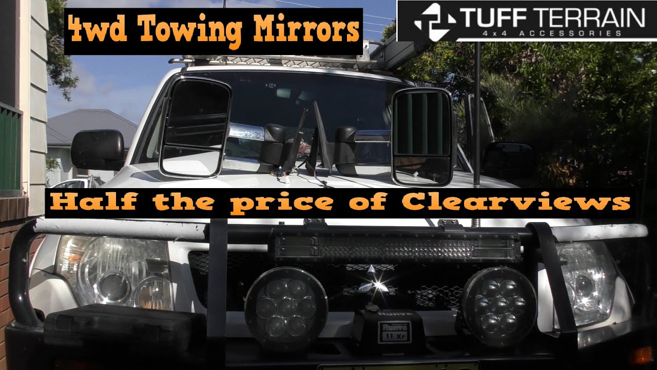 Tuff Terrain 4wd Towing Mirrors - review and Pajero fitting (how to)