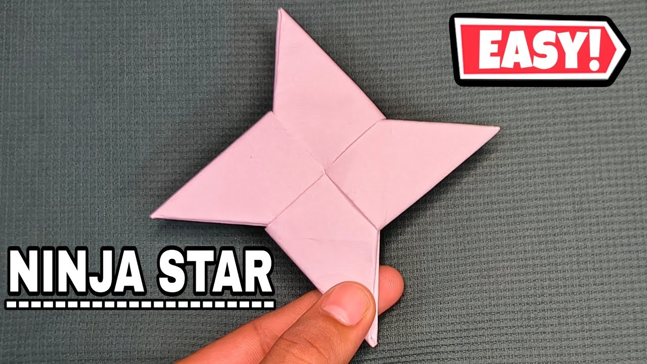 Paper Ninja Star - Shuriken [Full Tutorial] | Ninja Star Kaise Banaen | Origami Ninja Star