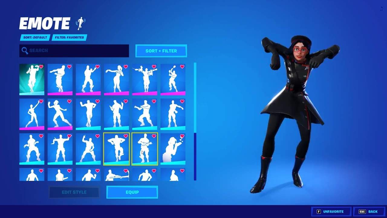 fortnite RUE doing RARE emotes in locker for TIKTOK (bombastic, glyphic, scenario AND MORE!)