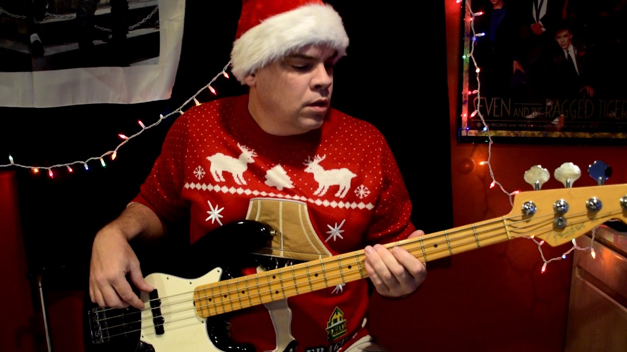 "Christmas Wrapping" by The Waitresses, bass play along, cover