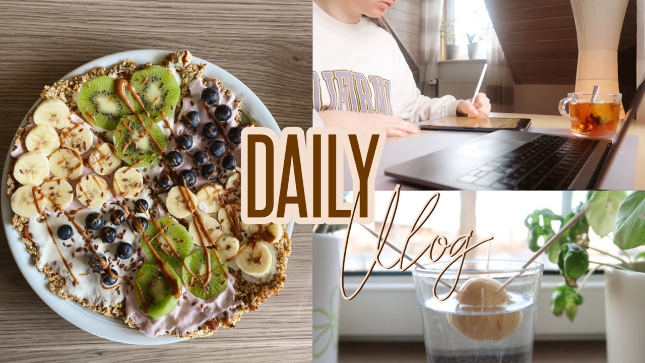 TWO DAYS IN MY LIFE // gesundes Fr&uuml;hst&uuml;ck, Photoshop Kurs, Avocado Planzenzucht // Lorena Maria