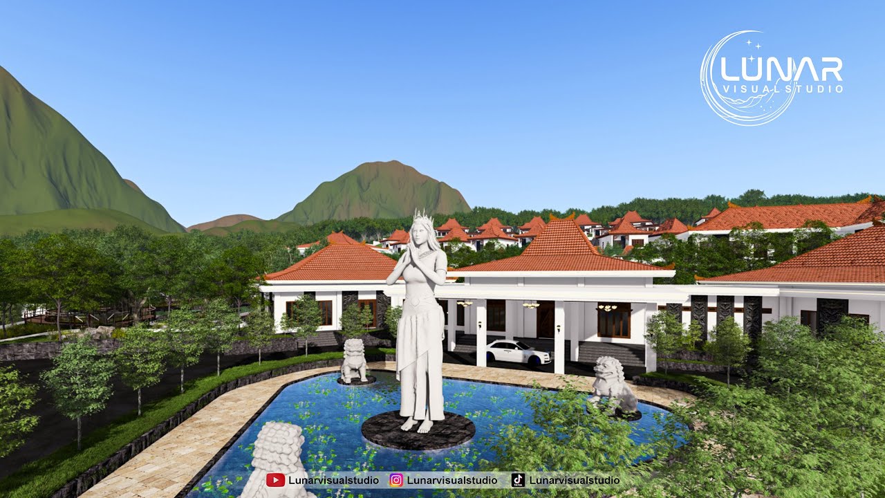 Konsep Perancangan Resort Arsitektur Jawa Modern | Cinematic Design