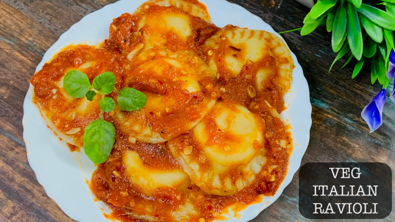 Homemade Eggless & Veg Italian Ravioli| Cottage cheese & Corn Ravioli| Ravioli without Spinach|