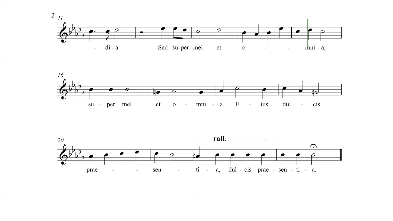 Soprano - Jesu dulcis memoria, T.L. de Victoria
