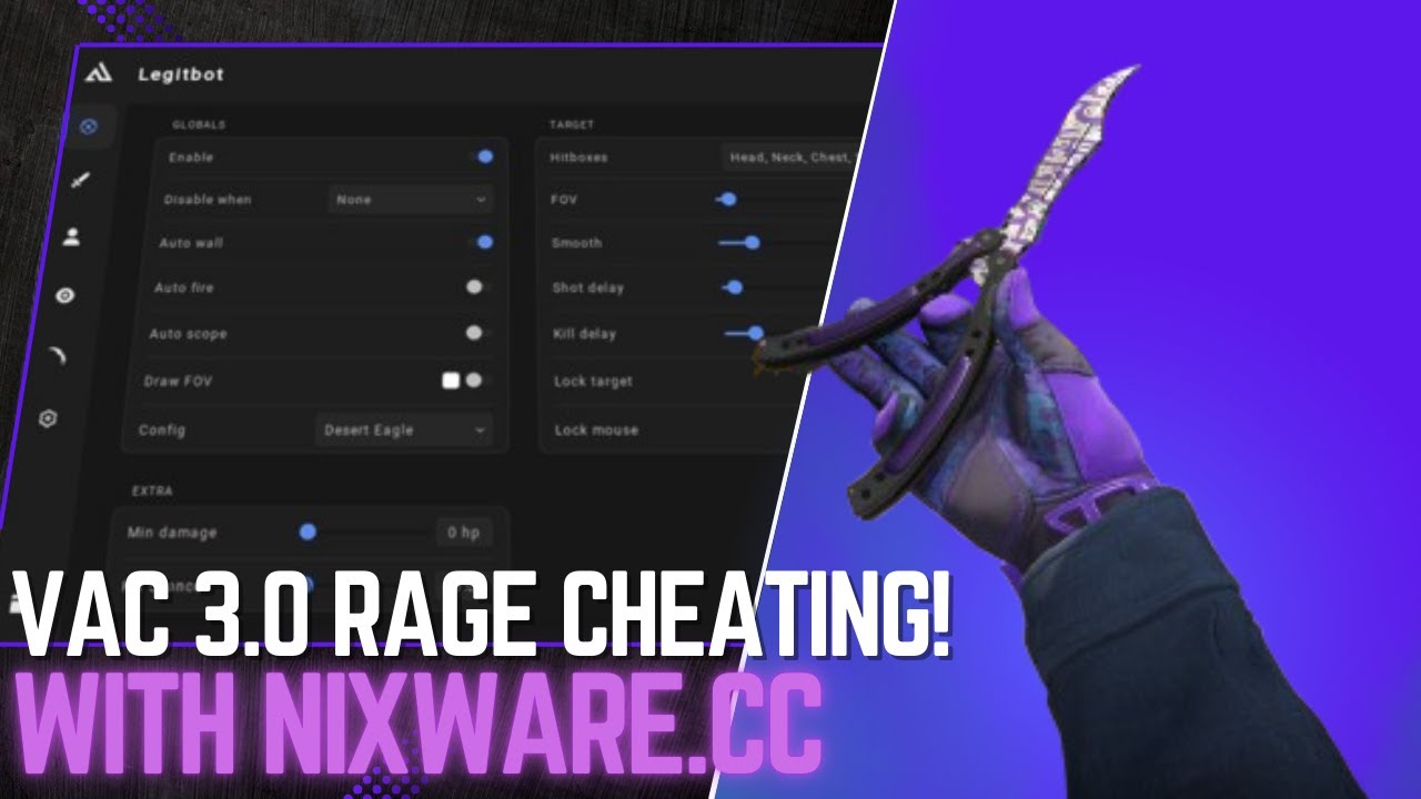 RAGE CHEATING AFTER VAC 3.0 WITH NIXWARE.CC | BEST Free Rage CFG