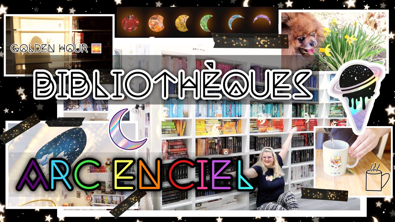 ❩ JE RÉORGANISE MES BIBLIOTHÈQUES EN ARC-EN-CIEL ! 🌈 ❨