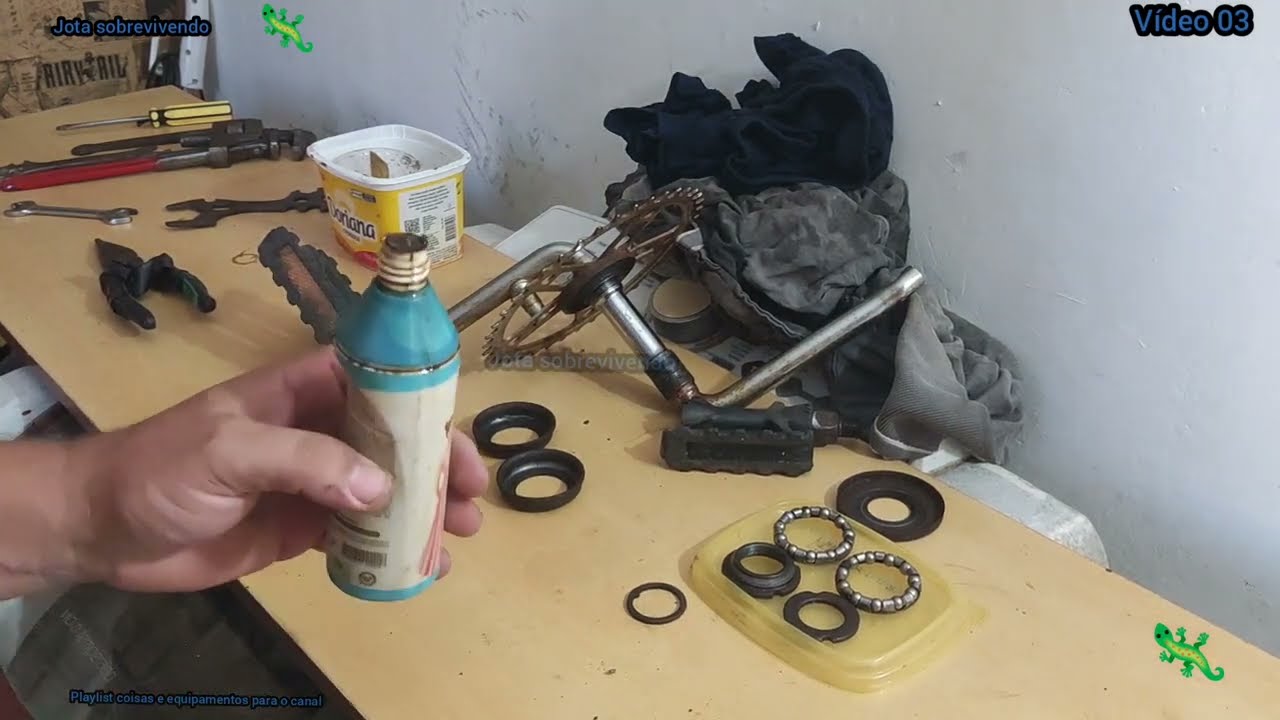 03 continuação da reforma da bicicleta aro 24