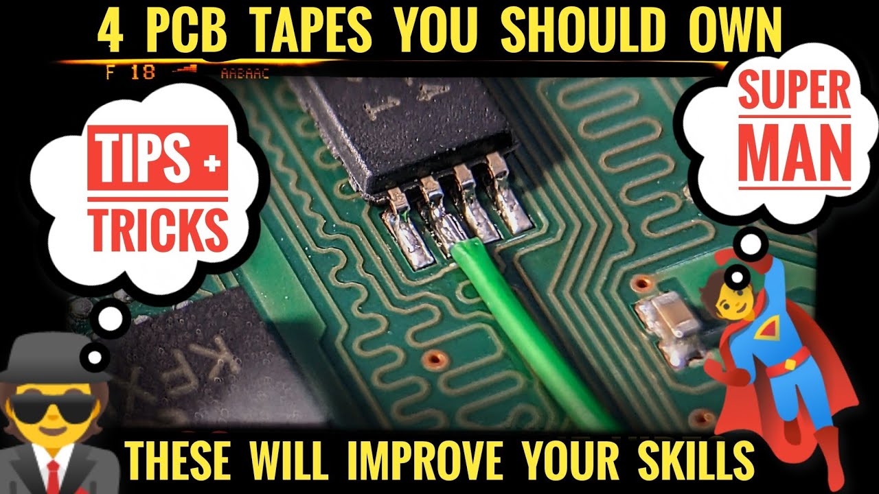The 4 PCB Tapes You Should Own + Why /Soldering Tutorial