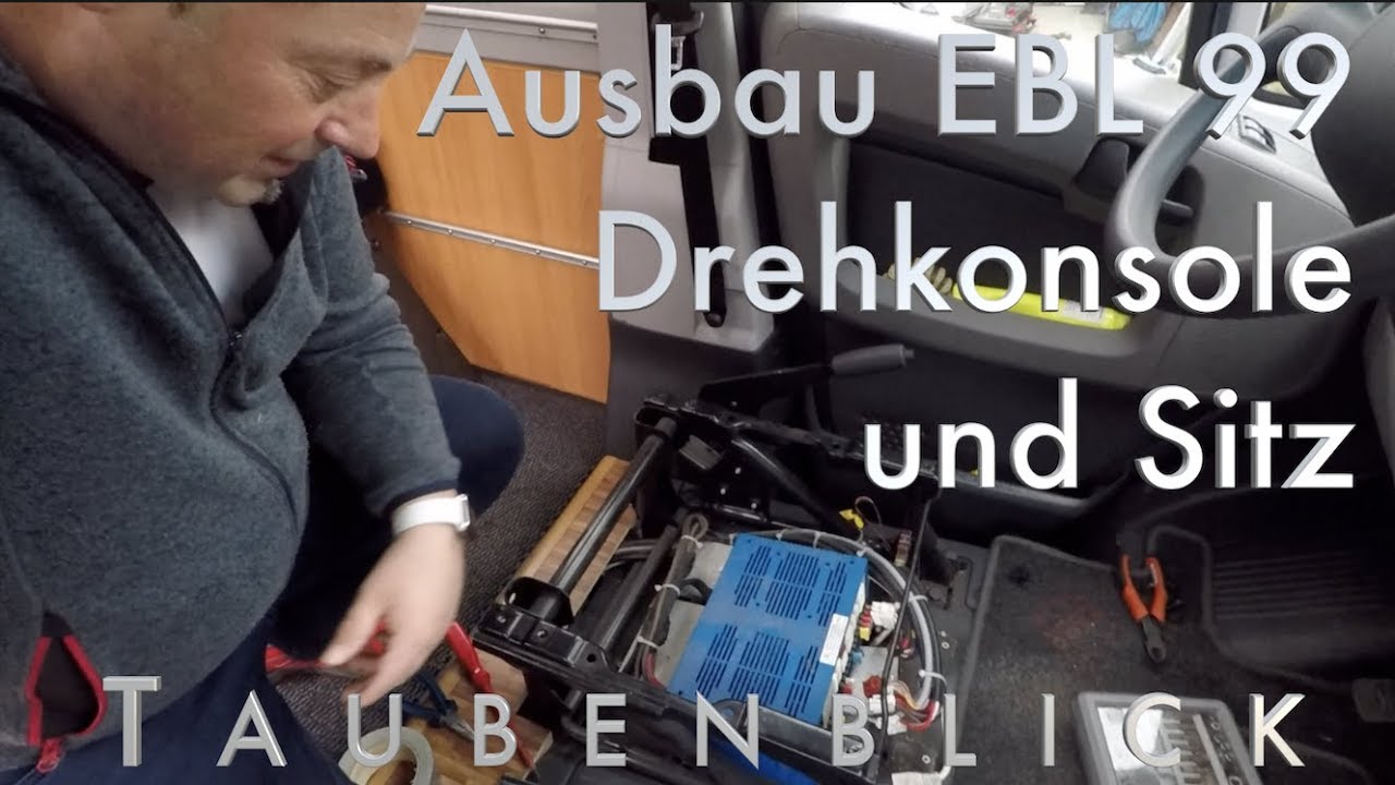 Ausbau EBL 99 Elektroblock, der  Drehkonsole und dem Sitz eines Jumper, Ducato o.ä. #taubenblick