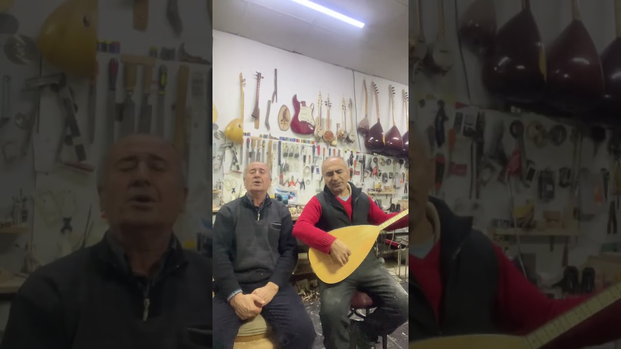 Tokat yöresinden Muharrem bey ile cengiz ustanın atölyesinde türkü muhabbetimiz. 