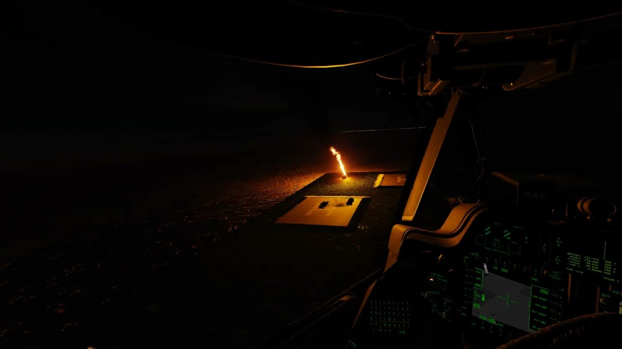 Apache night training. Multi crew. Ночной тренировочный вылет на Апаче экипажем.