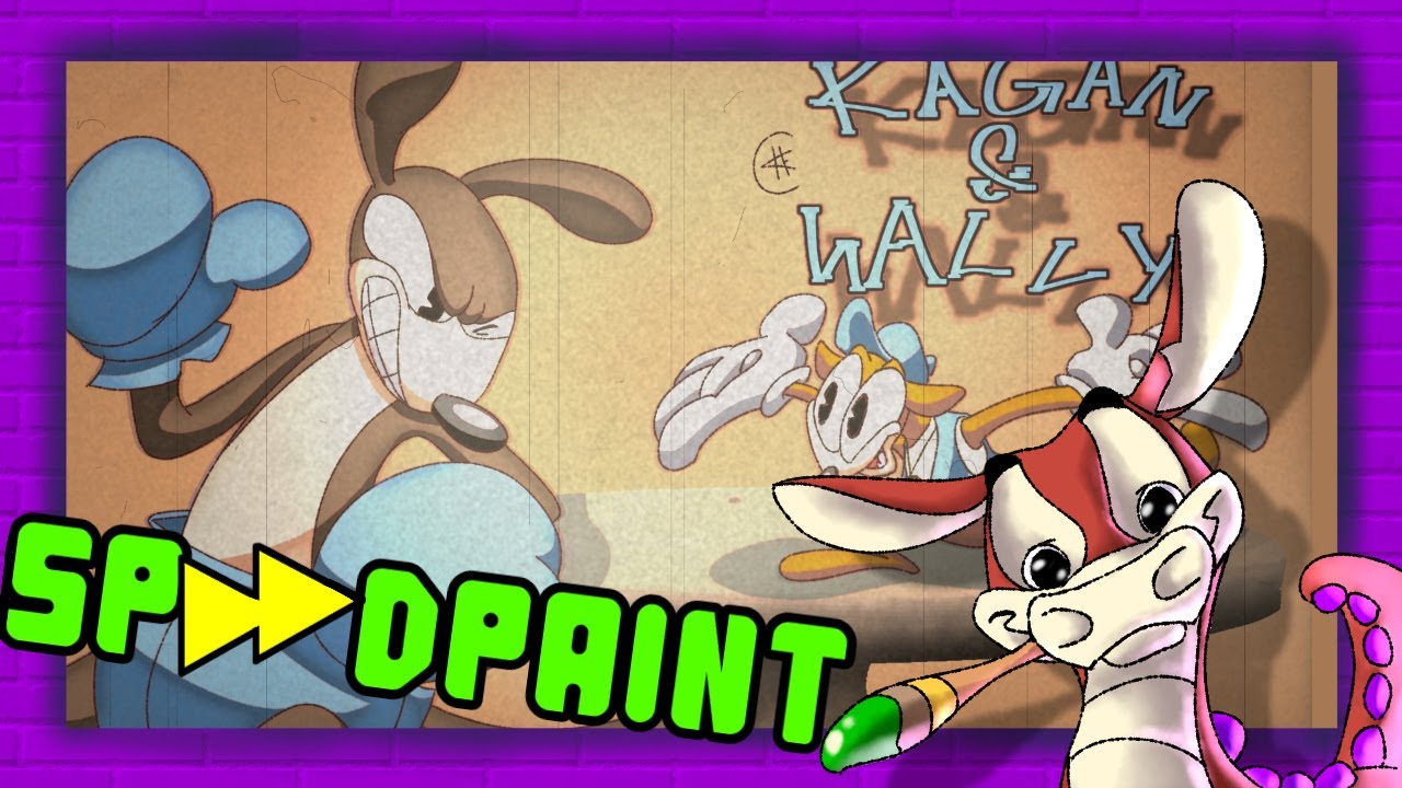 Drawing 1930's Cartoon Characters - Kangan Kangaroo & Wally Wallaby (Rubber Hose Styled OCs)