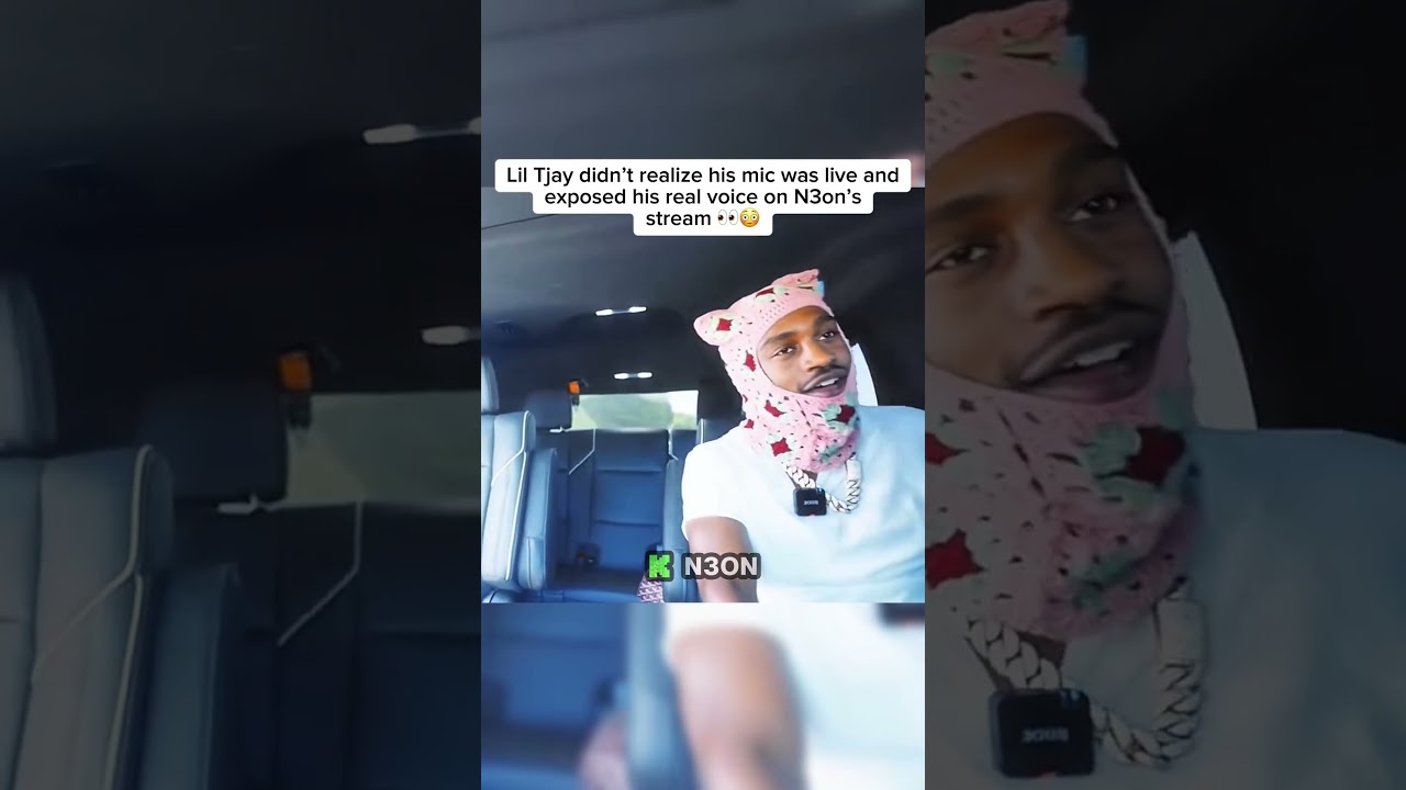 Lil Tjay didn&rsquo;t realize his mic was live and exposed his real voice on N3on&rsquo;s stream #n3on #liltjay