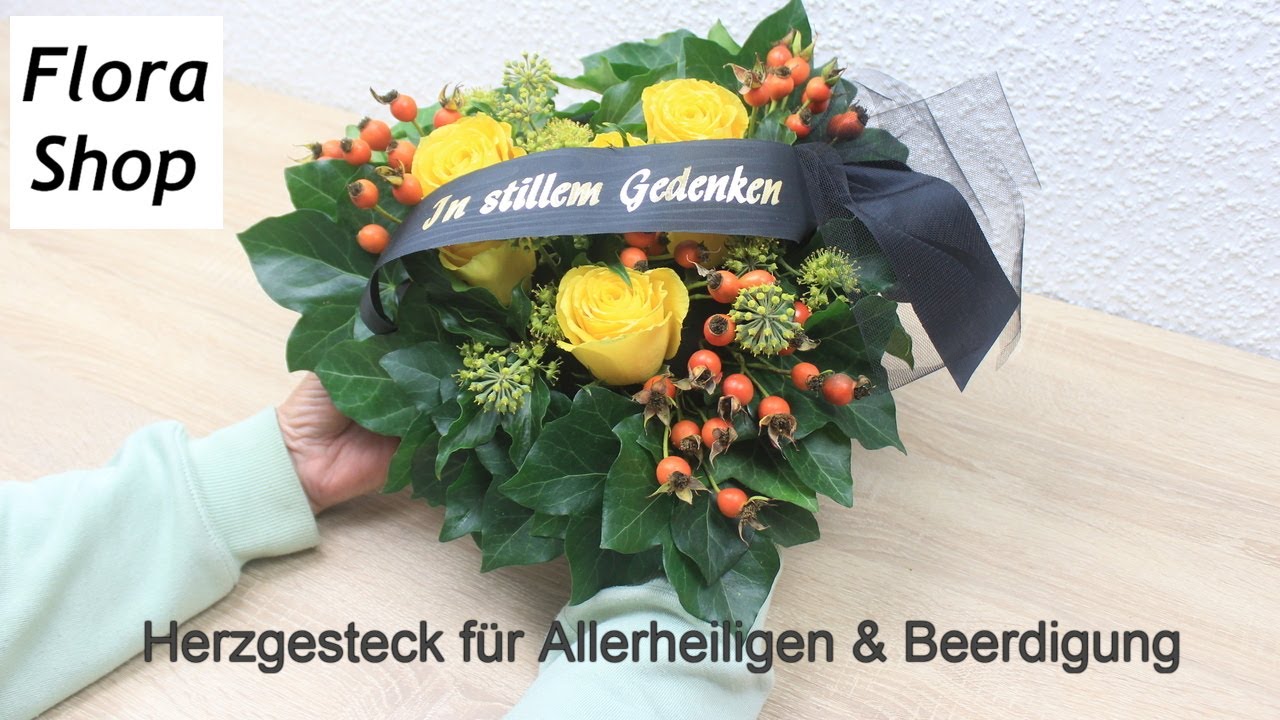 Grabgesteck für Allerheiligen oder Beerdigung selber machen