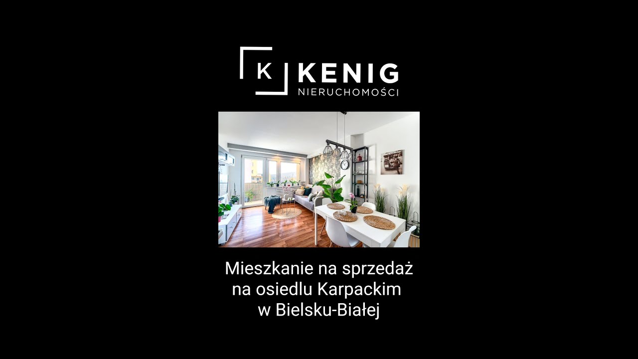 Idealne dla rodziny mieszkanie z widokiem na góry na osiedlu Karpackim w Bielsku-Białej na sprzedaż
